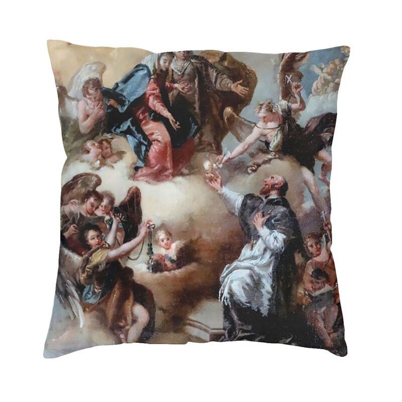 Luxury Via Triumphalis Of Saint Benedict Cushion Cover x Soft Baroque Throw Pillow Case Sofa Square Pillowcase Decoration