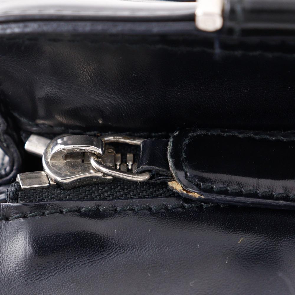 Salvatore Ferragamo Gancini Handbag AQ-21 0167 black Calfskin Women Used