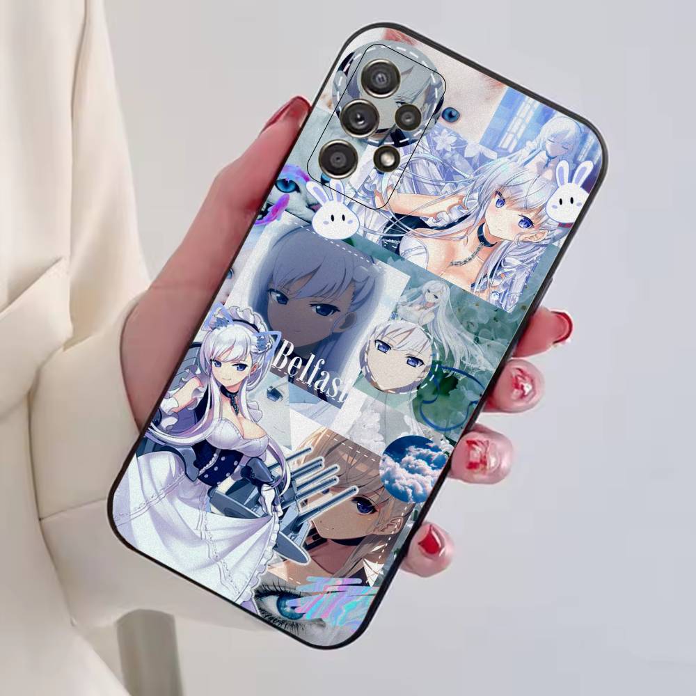Чехол для телефона Game A-Azur Lane B-Belfast для Samsung S25, S24, S21, S22, S23, S30, Ultra, S20, Plus, Fe, Lite, Note, 10, Черный чехол