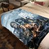 Survival Post-Apocalyptic World blanket Camping trip blanket Outdoor plush blanket sheet Machine washable