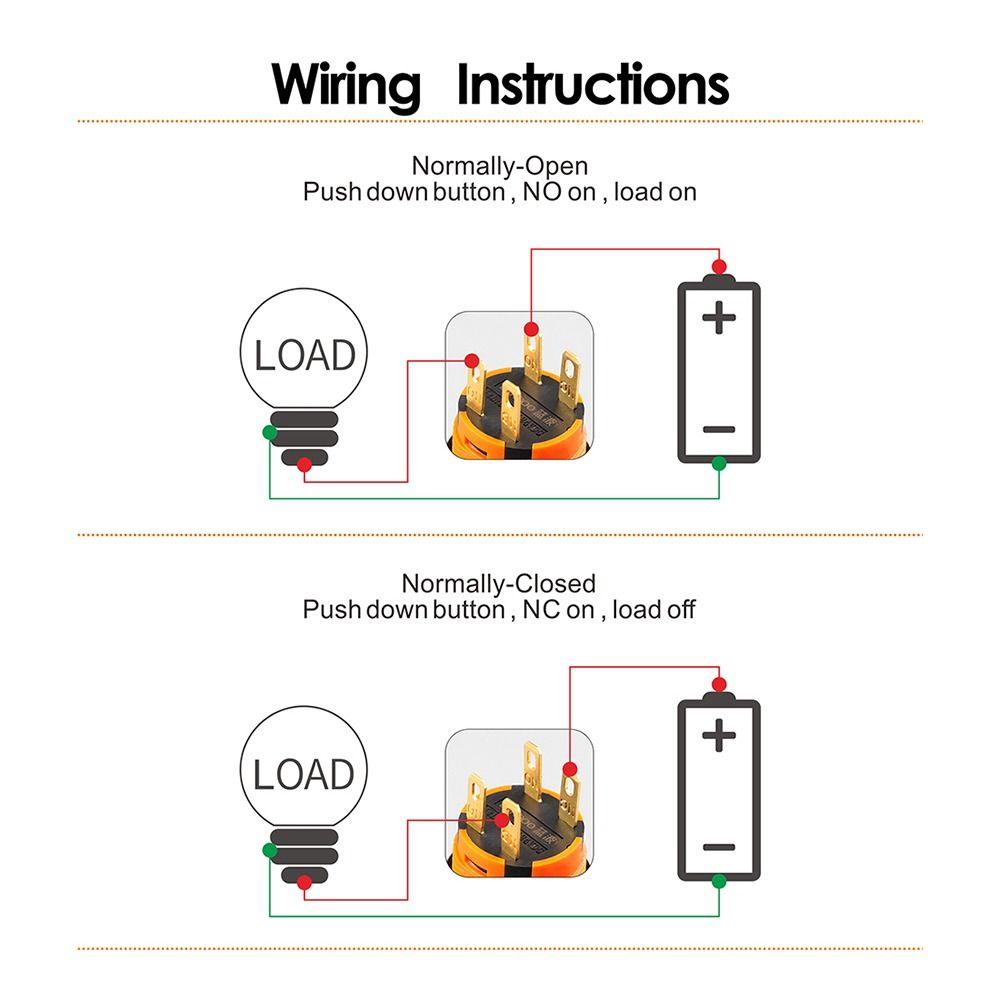 1Pcs 6Amp Current Emergency Stop Push Button Switch for Emergency Stop Control