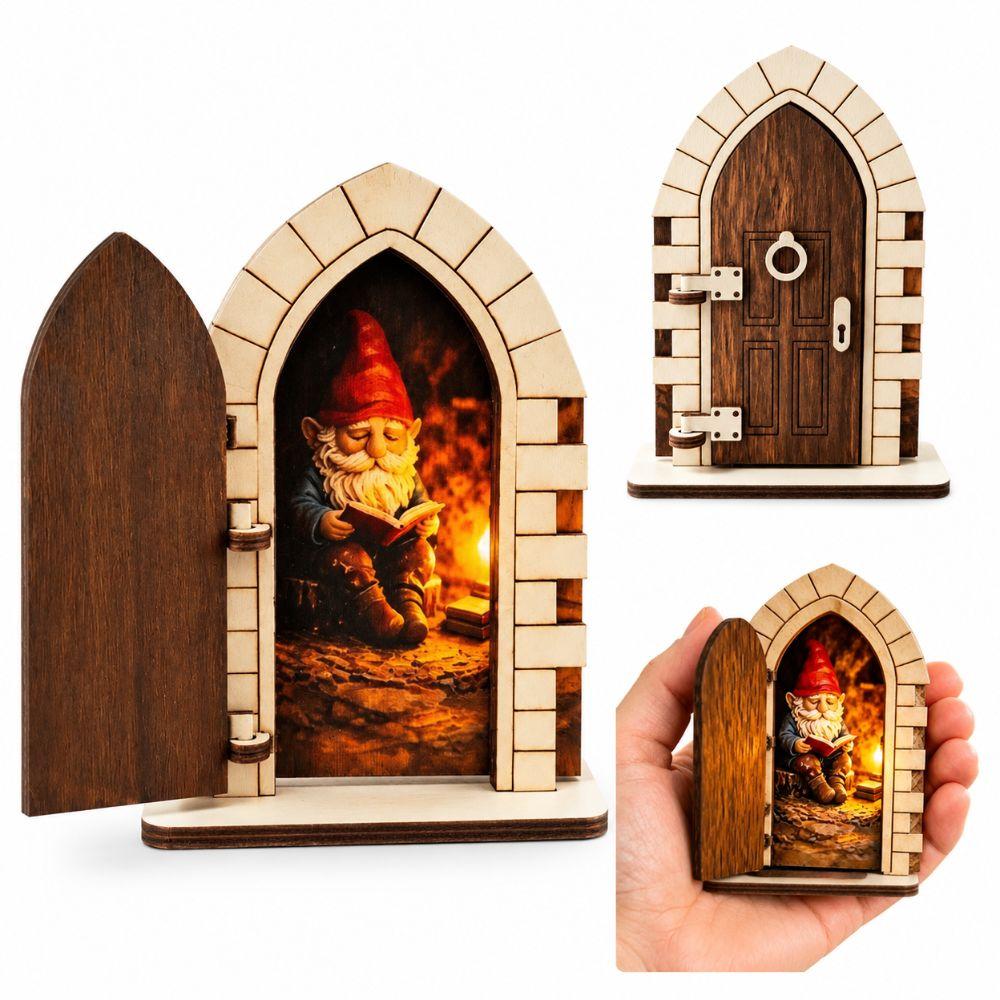 Openable Door The Fairy Door That Opens Wooden Fairy Door Gifts Christmas Fairy Door Garden Decor