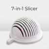 Home Fruit Salad Cutter Bowl: 3-in-1 Vegetable Chopper Dicer with Built-in Strainer Multi-purpose Kitchen Tool for Slicing Fresh Veggies Fruits