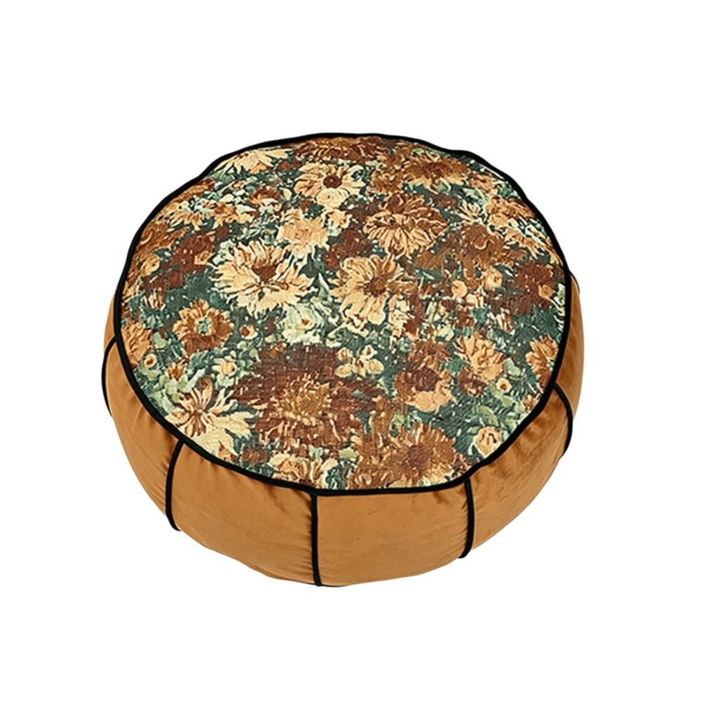 Jacquard Fabric Floor Cushion Warm and Cozy Home Tatami Cushion Long Sitting Posture