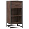 VidaXL Buffet Brown Oak 35.5x35x76 Cm Engineered Wood and Metal, Storage Cabinet, Entryway Furniture, Accent Furniture 848958
