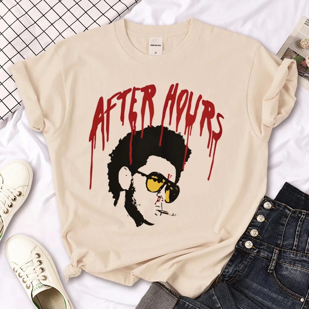 Футболка The Weeknd женская, японский графический топ, девушка, японская манга, одежда в стиле Y2K