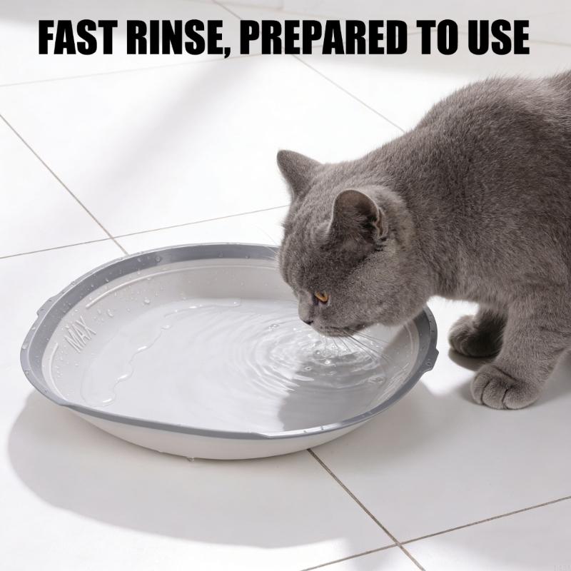 L43A Automatic Cats Litter Box Accessories Silicones Mat Replacement Gray Spare Part Seamlessly Pad for Smarted Cats Toilet