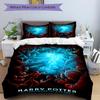 3pcs Harry Potter Bedding Set, Soft Polyester Duvet Cover and Pillowcases Machine Washable Seasons all suitable 09