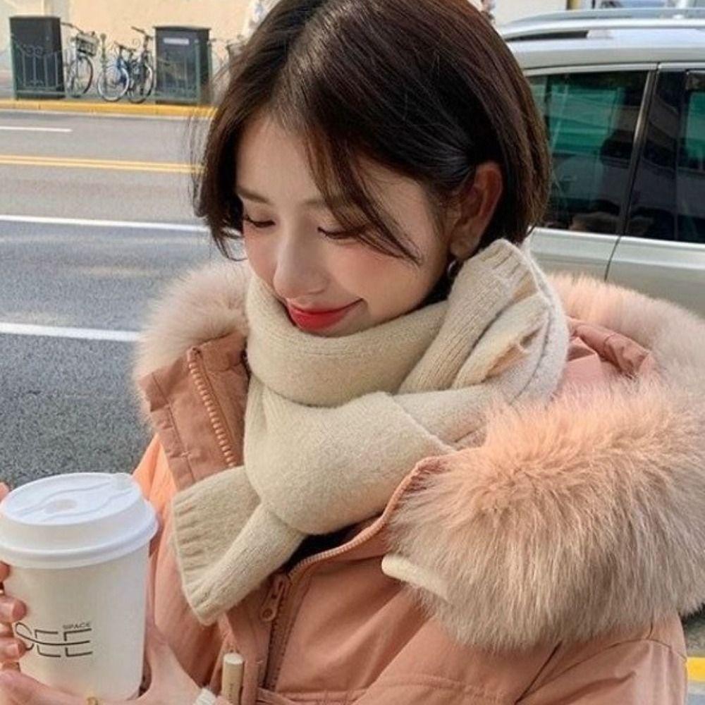 Apparel Accessories Korean Style Scarf Warm Wrap Autumn Winter Shawl Scarf Women Scarf Thick