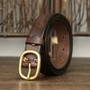2.8 см женские ремни из натуральной кожи высокого качества из натуральной кожи для женщин с латунной пряжкой, ковбойский поясной ремень класса люкс от дизайнера
