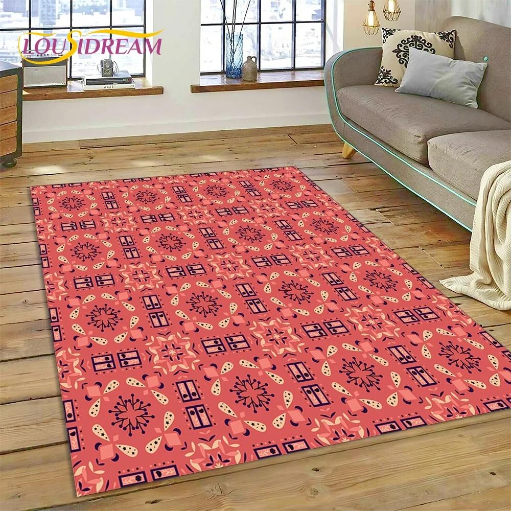 Последний скандинавский турецкий ковер в стиле Богемия Кельт для гостиной, спальни, домашнего декора, напольный коврик, нескользящее украшение для дивана, коврик для двери