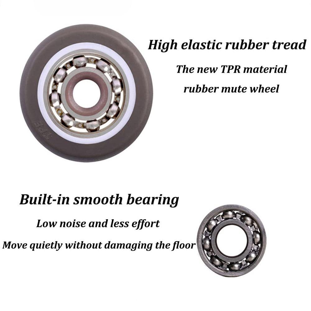 4 шт. 1'' Фиксированные колеса-ролики Мини Маленькие Колеса-ролики Прочные Бесшумные Шариковые Подшипники Шкаф Тележка