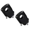 Handlebar Riser 22mm [Raises Handlebar Position] Motorcycle Handlebar Post Set Back Spacer Kit Universal Product (Black)