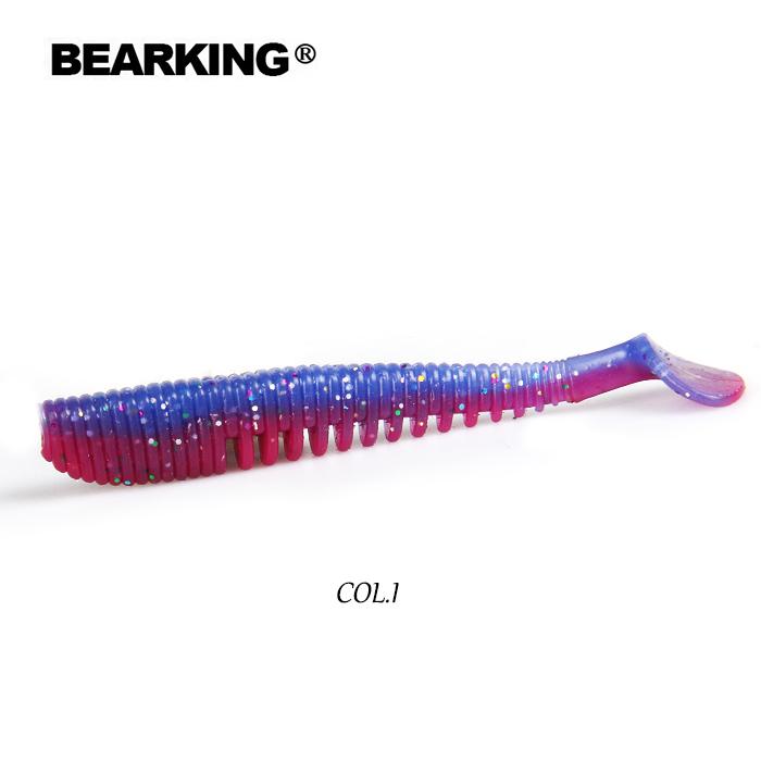 BEARKING 80 мм 3,2 г 10 шт./пакет рыболовные приманки мягкие приманки искусственные приманки хищник снасти джеркбейты для щуки и окуня