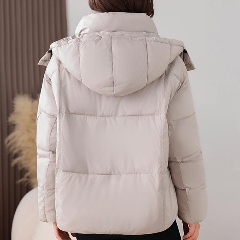 Fashion Woman Parkas Winter Short Coat Hooded Thick Warm Elegant Women's Jackets
