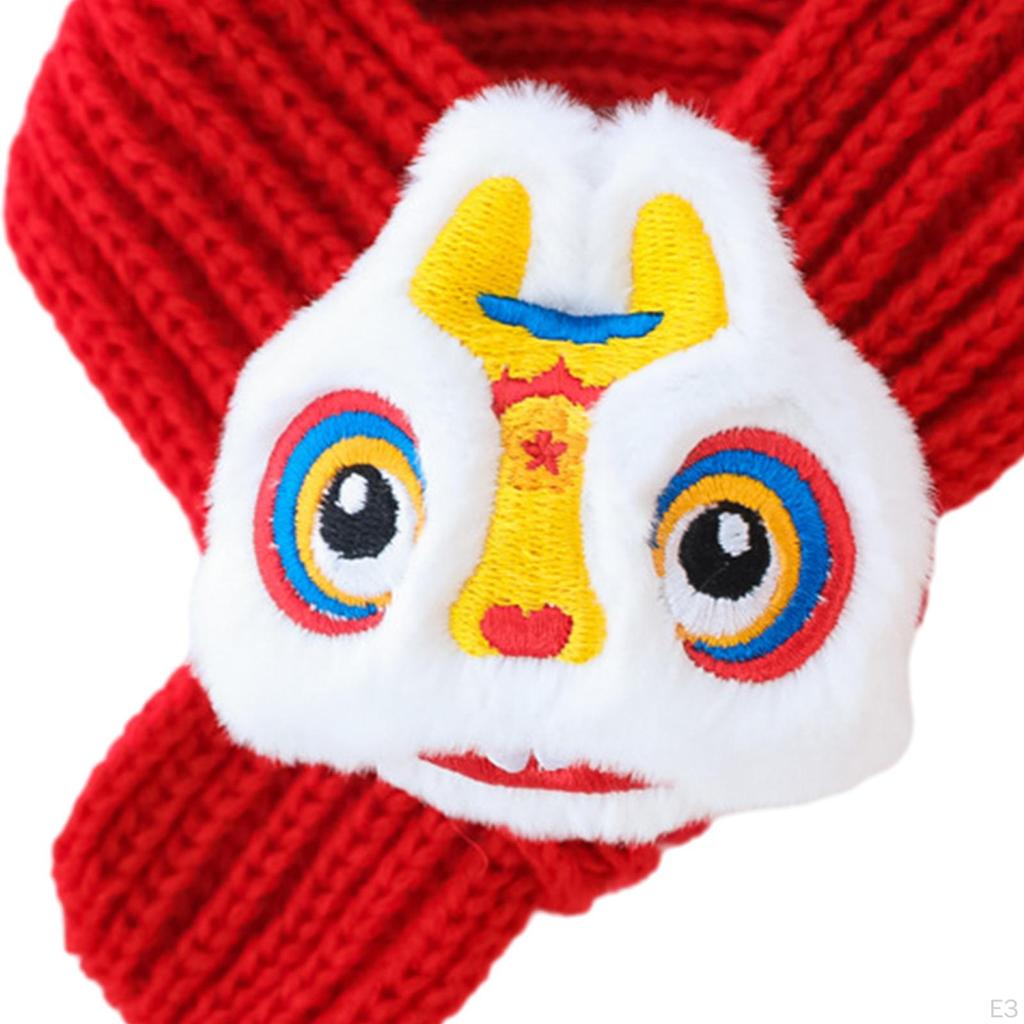 Вязаный шарф для кошек, аксессуары на год питомца, моющиеся, утеплитель для шеи для щенков