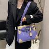 2025 New Leather Women's Bag First Layer Cowhide 28cm Lace  Bag Double Shoulder Strap Handbag Cross-border Wholesale