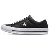 Converse One Star Низкие Кожаные Черно-Белые 158465C