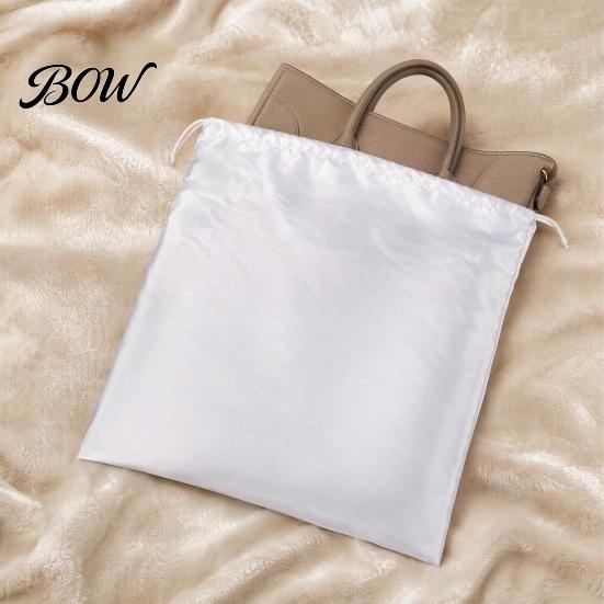 Protective Bag for Leather Purses Dust Cover Bag, Drawstring Design Satin Storage Pouch, Large Capacity Foldable Purse Pouch Portable Luxury