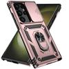 Чехол для телефона военного класса Armor для Samsung S25Ultra- Подставка с вращающимся выдвижным объективом камеры Ударопрочный жесткий чехол для Samsung S25/S24/S23/S22/Ultra/Plus