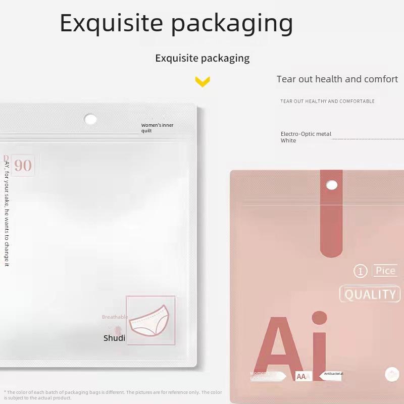 Женские гигиенические трусы из антибактериального хлопка с высокой посадкой - Непромокаемое менструальное белье для девушек