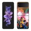 Мультяшный Неуязвимый Чехол для Телефона Samsung Z Flip 7 6 5G Galaxy Z Flip 5 4 3 Черный Жесткий Чехол-Бампер Роскошный ПК Корпус Coque