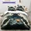 Tamriel  Bedding Quilt Set Quilt Cover Pillowcase Home Decoration Birthday Gift (1 * duvet cover + 2 * pillowcase, without core)