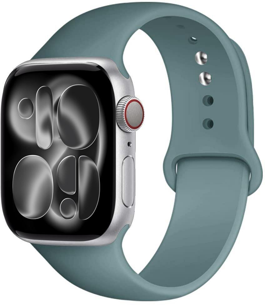 Силиконовый ремешок Для Apple Watch 11 band 44mm 40mm 49mm 45mm 41mm 38 46mm 42mm correa bracelet iWatch series 9 8 7 6 SE ultra 2 3