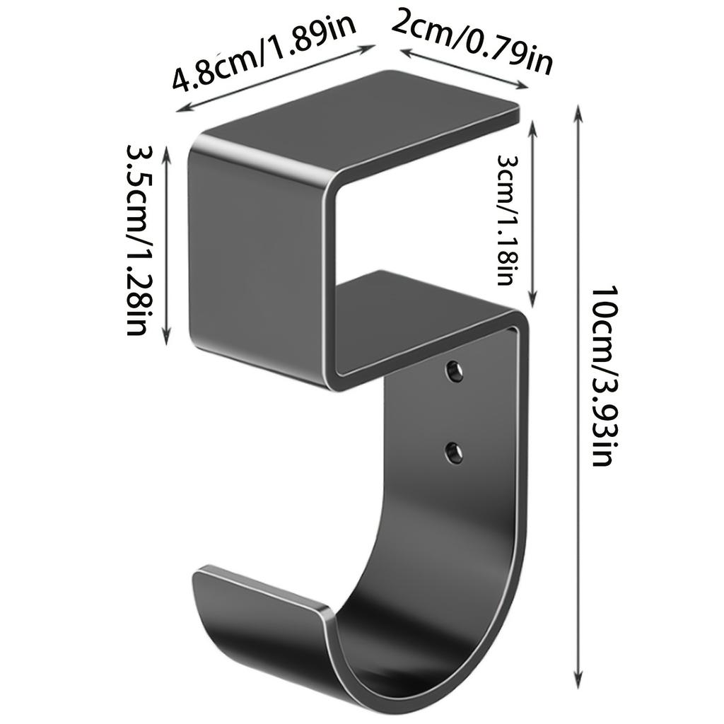 Desk Side Hanging Hook, No Drill Bag And Water Bottle Holder School And Home, Utility Hooks