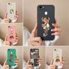 For Oppo F5 F11 F17 F9 F21 F7 F19 F15 Pro Phone Cases Fashion Little Bear Liquid Silicone High Definition Anti Fall Protective Covers For Oppo Housing
