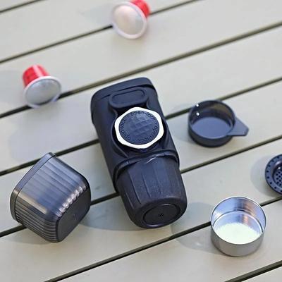 Маленькая портативная кофе-пресс-машина с ручным управлением, эспрессо-машина в итальянском стиле, использование капсул/порошка, для дома, путешествий, улицы