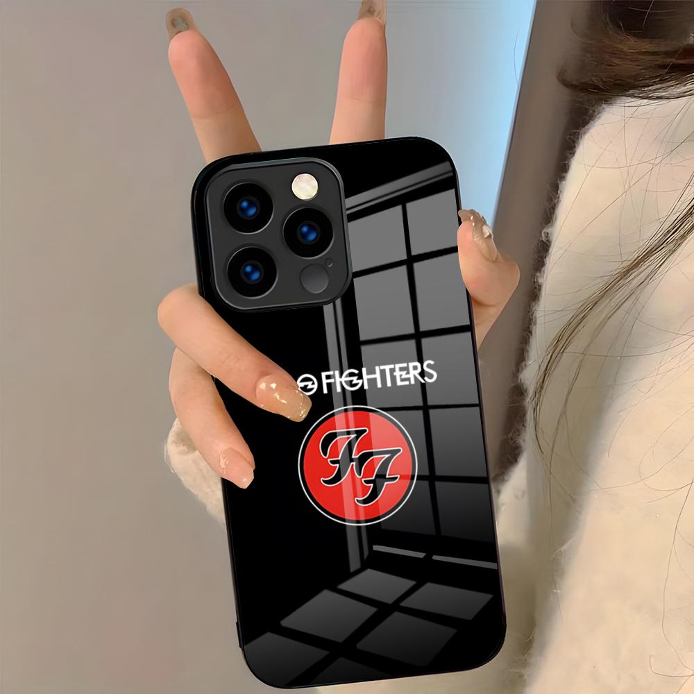 Чехол для телефона The Band F-FOO F-FIGHTERS Для IPhone 17 Pro Max 16 15 14 Pro Max 13 11 Plus Стеклянная крышка
