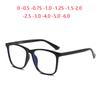 Big Frame Square Finished Myopia Glasses Tr90 Blue Light Blocking Short -Sight Eyewear Prescription 0 -0 .5 -0 .75 -1 .0 To -6 .0