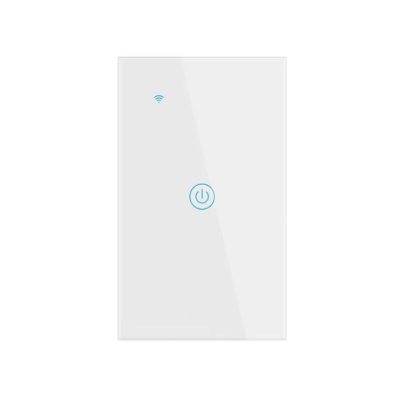 LangYeao US WiFi Smart Wall Light Switch 1/2/3/4 Gang Touch Panel with Neutral Wire Compatible with for Tuya App & Smart Life