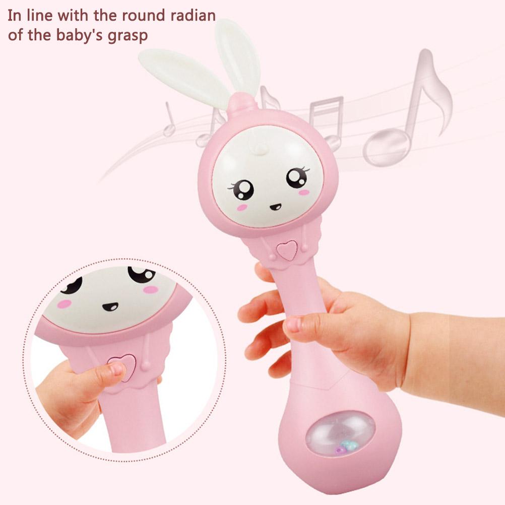 Baby Rattle Light Up Musical Rattle Toy Infant Baby Musical Sensory Sound Toys Musical Rhythm Stick