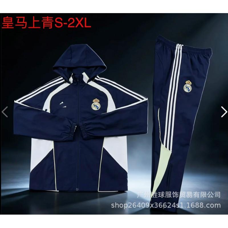 Mens Sports Windbreaker Set Team Club Training Jacket Lightweight Running Basketball