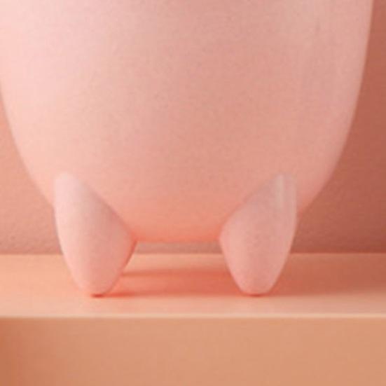 2Pcs Garbage Cans Pen Holders Large Capacity Smooth Edge Burr Free Cartoon Cat Shape Mini Table Trash Cans Storage Buckets