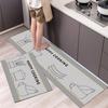 Kitchen Floor Bathroom Mat Anti-slip Laundry Room Mat Bedroom Carpet Living Room Floor Mat
