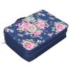 Pencil Case Rose Printed Multi Layer Zipper 252 Slots Portable Pen Holder Storage Pocket