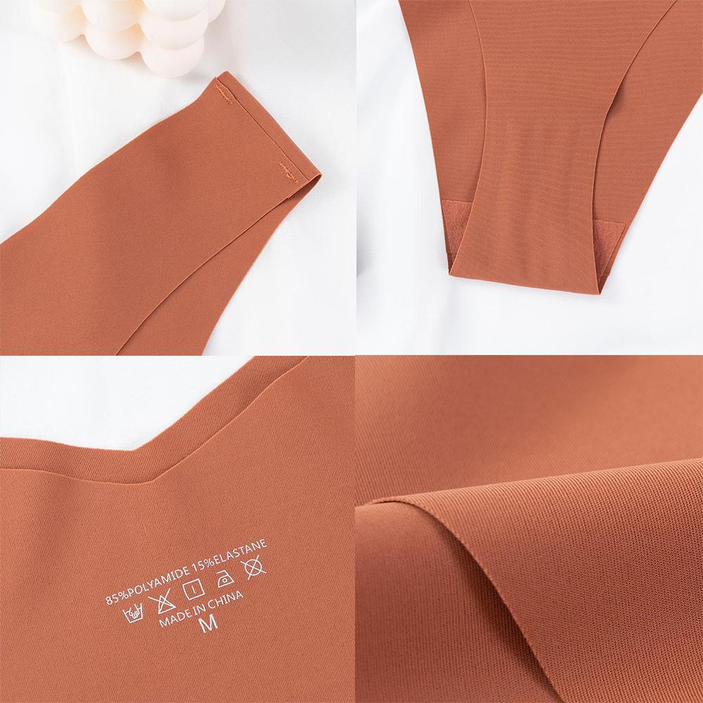 Женское модное нижнее белье с низкой талией V-образной формы, бесшовные спортивные трусы для йоги, ультратонкие мягкие женские трусики