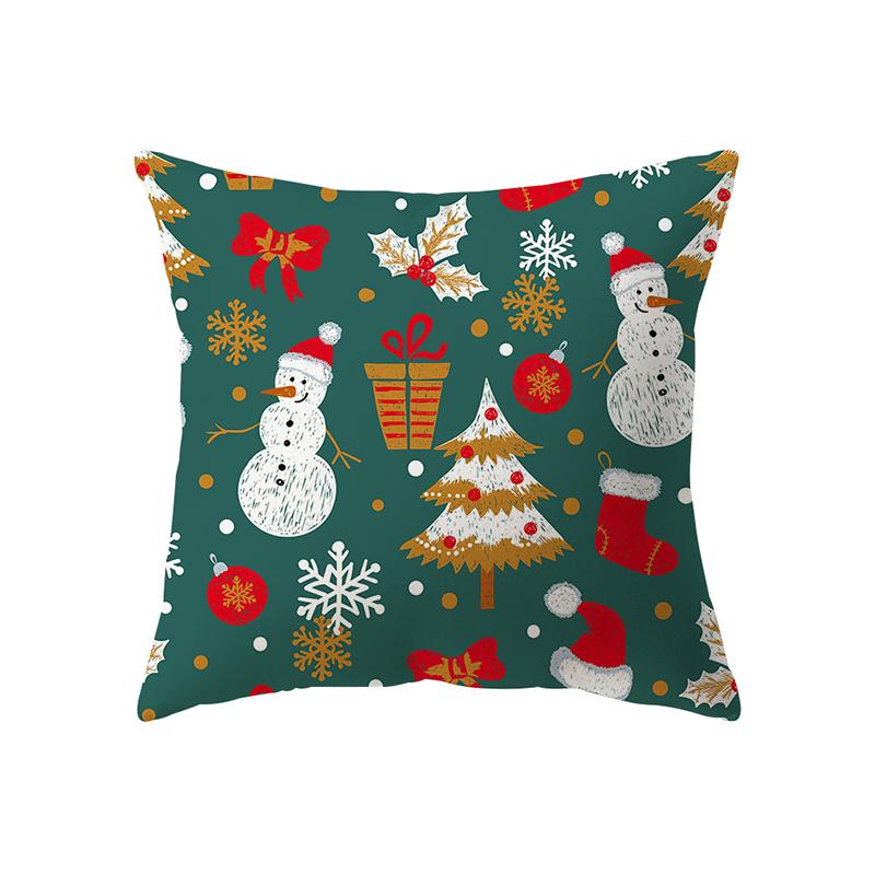 Рождественская тема Рождественские украшения с принтом наволочка для дома, гостиной, украшения дивана, подушка, наволочка