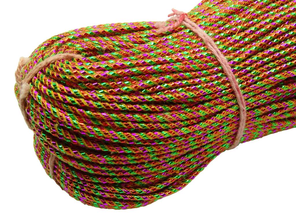 Пурпурные и зеленые декоративные слитки Проволочная нить Металлическая грубая изнаночная слиток