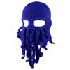 Ручная Вязаная Шляпа-Осьминог Кальмар – Зимняя Теплая Шерстяная Шляпа-Прикол с Защитой Ушей