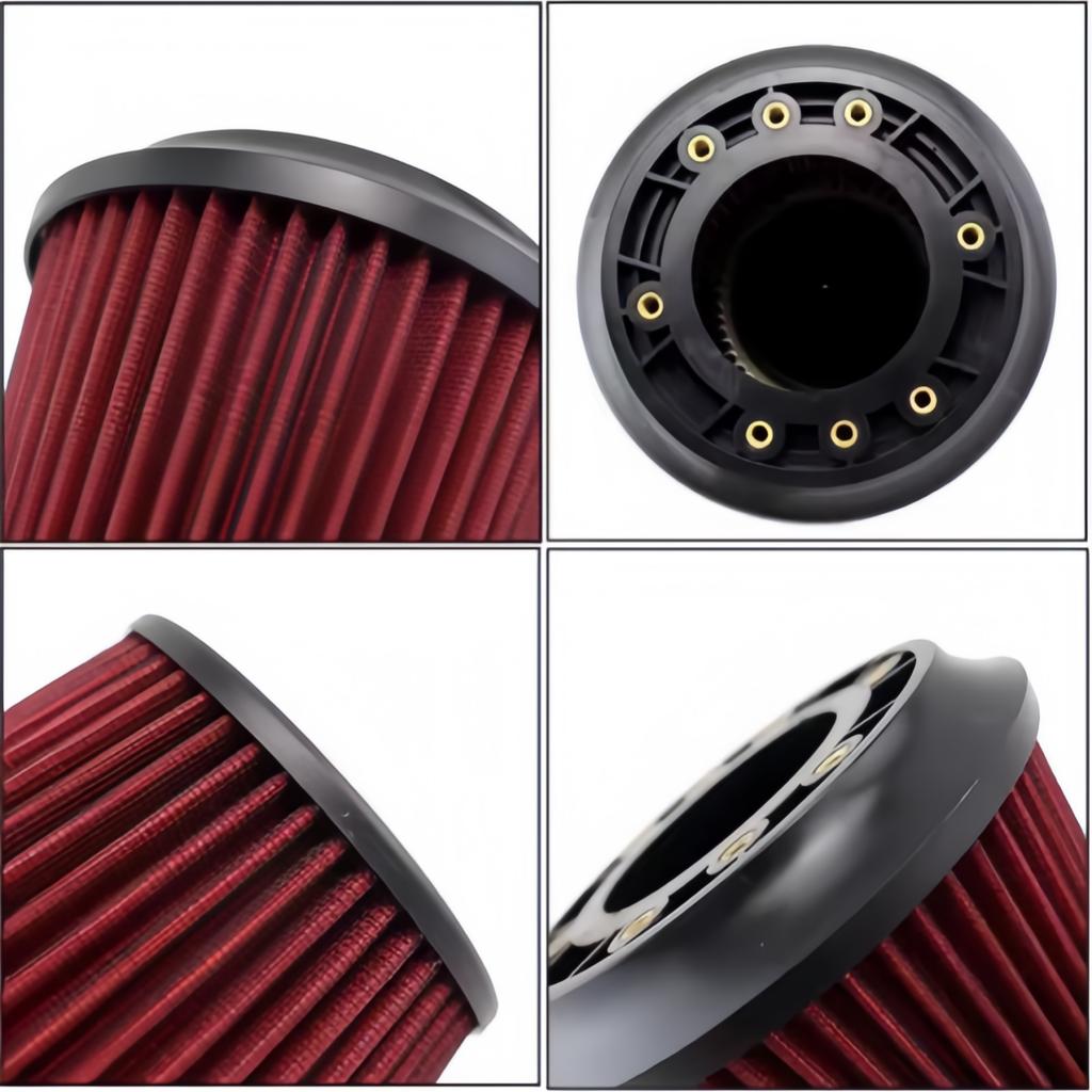 76mm Air Filter Power Intake High Performance Racing Universal JDM Dual Funnel Adapter Cold Air Intake Filter For Apexi