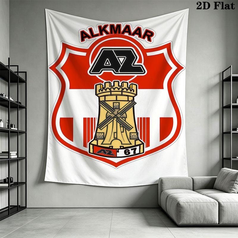AZ Alkmaar club Wall Hanging Printed Fabric Blanket Decorative Tapestries for Bedroom Living Room Home Decor