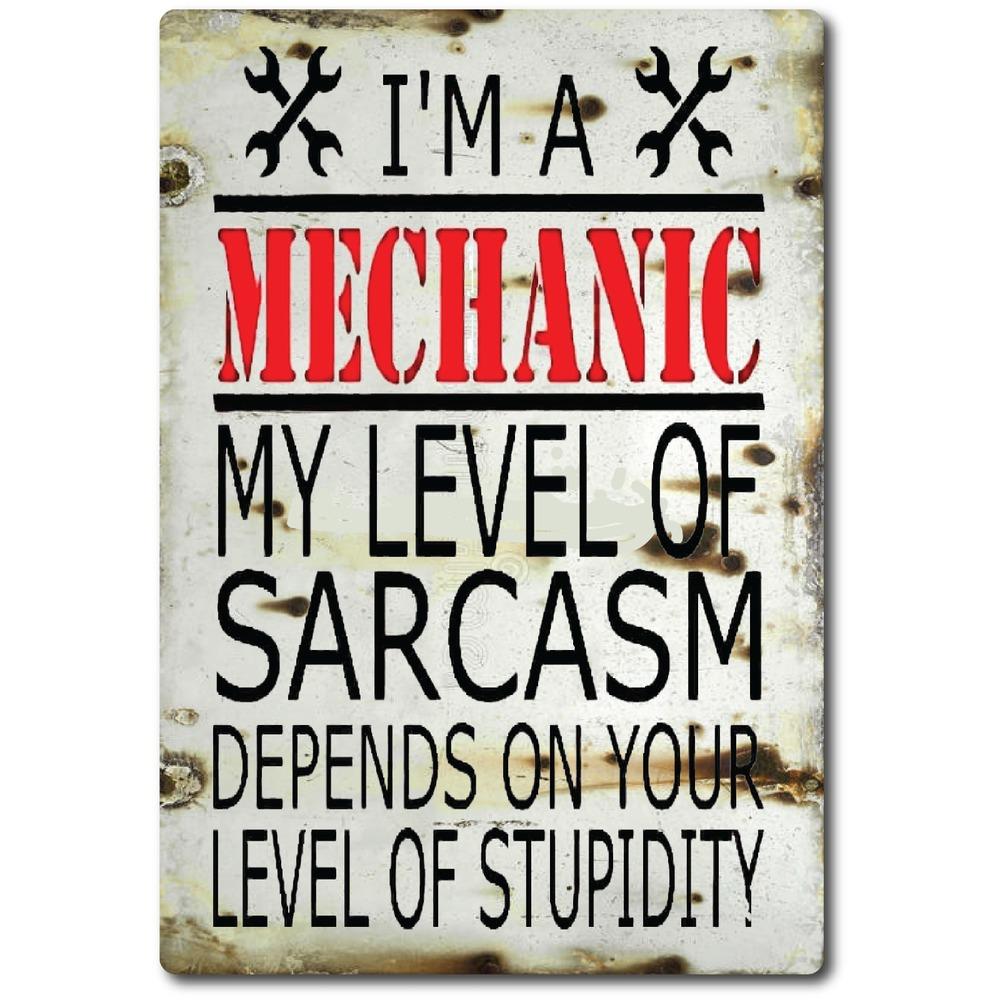 Американская мастерская механика Винтажный Ретро Жестяная Табличка дверь Настенный Декор Металлическая Бар Паб Постер