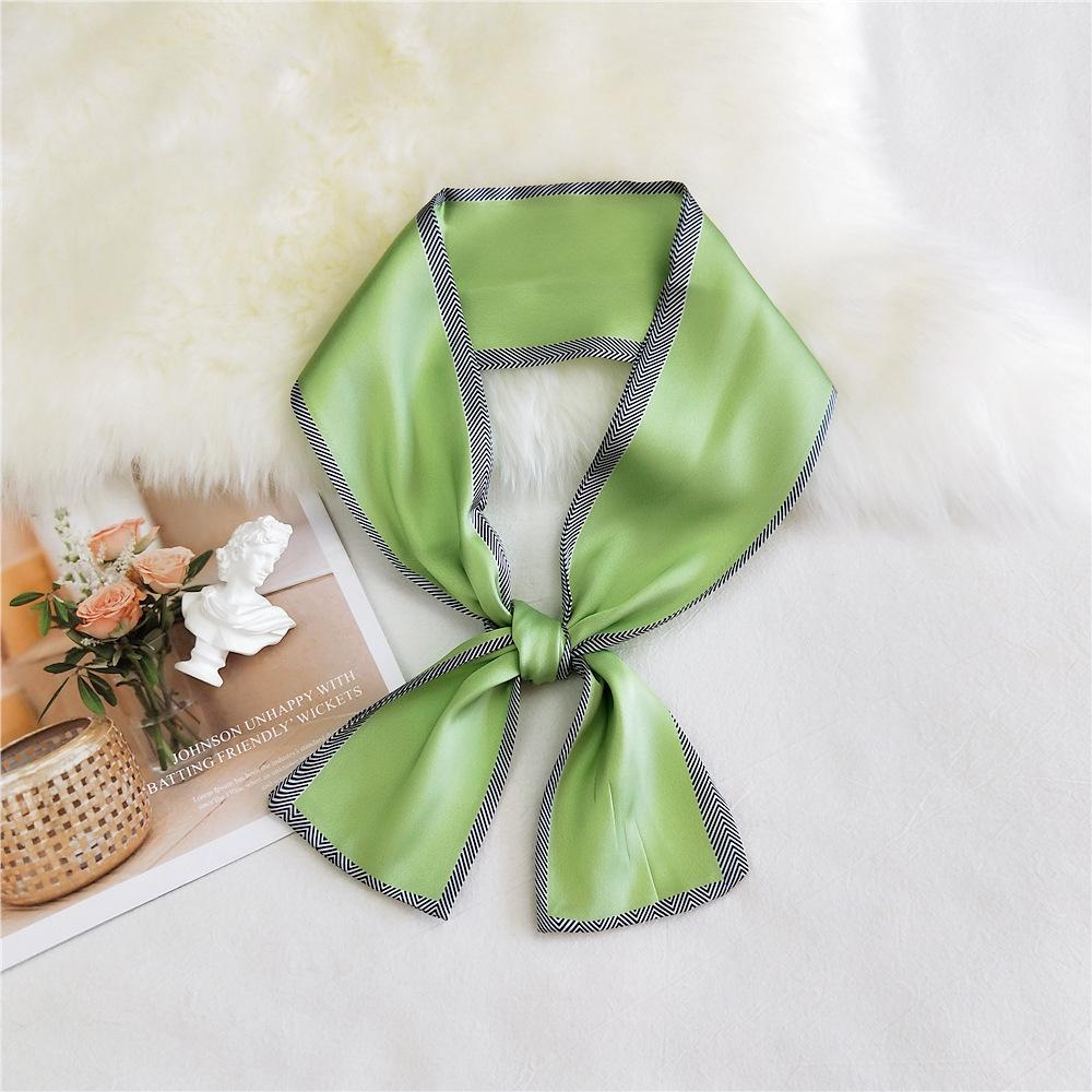 Pingjiao New Style Spring And Autumn Professional Decoration Versatile Small Silk Scarf Women'S Scarf Narrow Long Hair Strap Tie Bag Belt