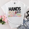 Hands Off Protest T Shirt, Political Activism Shirt, Anti MAGA FDT, Anti Trump