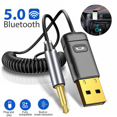 C11 Автомобильный Bluetooth-совместимый 5.0 передатчик-приемник Автомобильный аудио Aux Громкая связь Аудио «два в одном»