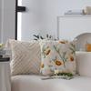 Cream Style Pillow Case Flower Pillow Living Room Sofa Green Rectangular Waist Pillow Bay Window Back Cushion